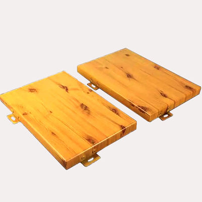 Buy 2mm-6mm Aluminum Wall Cladding Panel Wood-Like Color For Exterior / Interior Decoration online manufacture