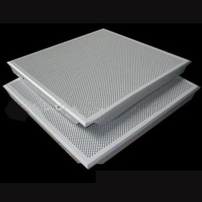 Buy Square / Rectangle Aluminum Ceiling Panels Powder Coated With 0.5-1.0mm Alloy online manufacture
