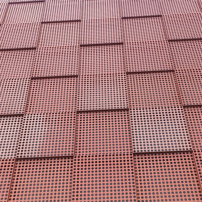 Buy Fire-proof Perforated Aluminum Sheets With Custom Designs For Exterior Wall Decoration online manufacture