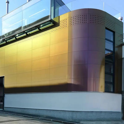 Buy Perforated Metal Aluminium Sheet With Anodizing Surface Finish Or Powder Coating For Screen Curtain Wall Cladding online manufacture