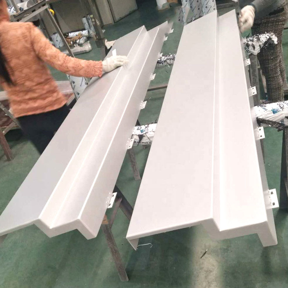3D Surface Aluminum Curtain Wall Panel High Strength Edge Customized Photo Inspiration