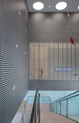 Silver Square Perforated Aluminum Sheets Customized For Air Conditioning System
