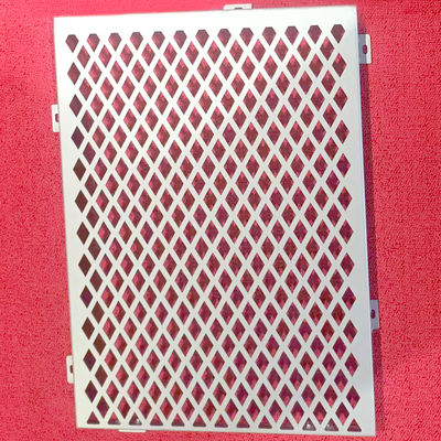 CNC Machine Punched Aluminum Wall Cladding Panel With Custom Patters For Facade Wall Cladding And Decoration
