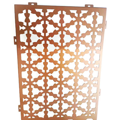 Durable Copper Quality Perforated Aluminium Panel For Screen Curtain Wall Cladding And Decoration