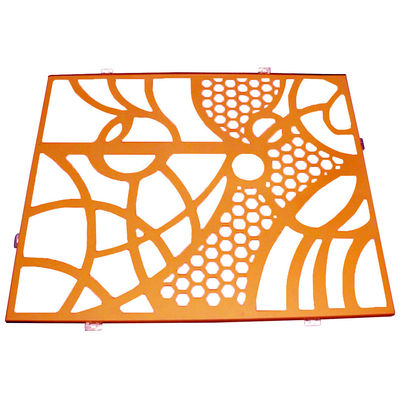 Durable Copper Color Perforated Aluminium Panel For Curtain Wall Cladding And Decoration