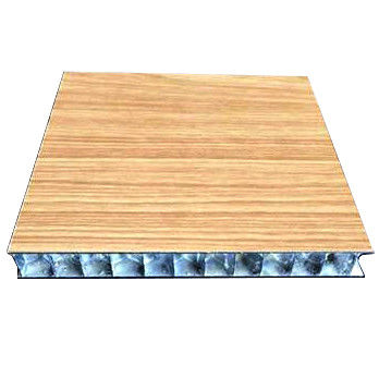 High Strength Aluminium Honeycomb Composite Panel Customizable PVDF Coating Wood Colors
