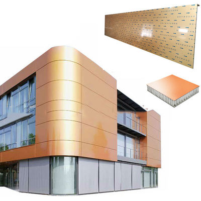 Max Size 2mx12m Large Aluminum Honeycomb Cladding Panels For Curtain Wall Decoration