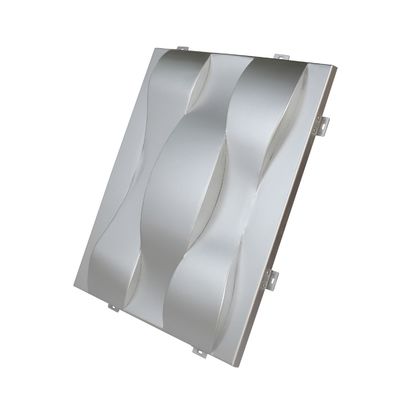 3D Hyperbolic Aluminium Panel With Convex Protuberant Surface For Special Building Decoration