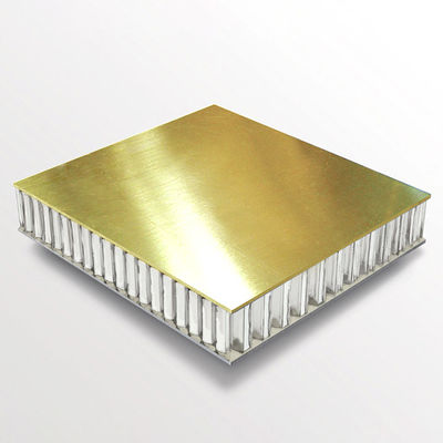 Natural Copper Or Brass Color Aluminum Honeycomb Composite Panel For Luxury Building Decoration