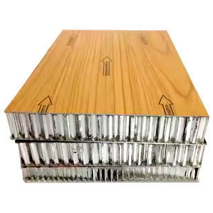 Wooden Color Aluminum Honeycomb Panel For Noise Reduction