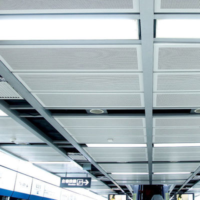 0.5mm To 4.0mm Perforated Metal Sheet Aluminum Panel For Suspension Ceiling Or Curtain Wall Decoration