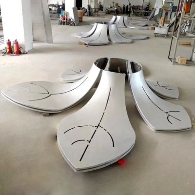 Customizable Hyperbolic Aluminium Metal Panel For Commercial Facade Decoration